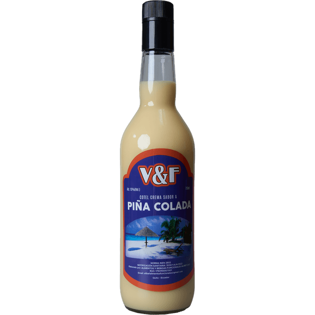V&F Cóctel sabor a Piña Colada 750 ml